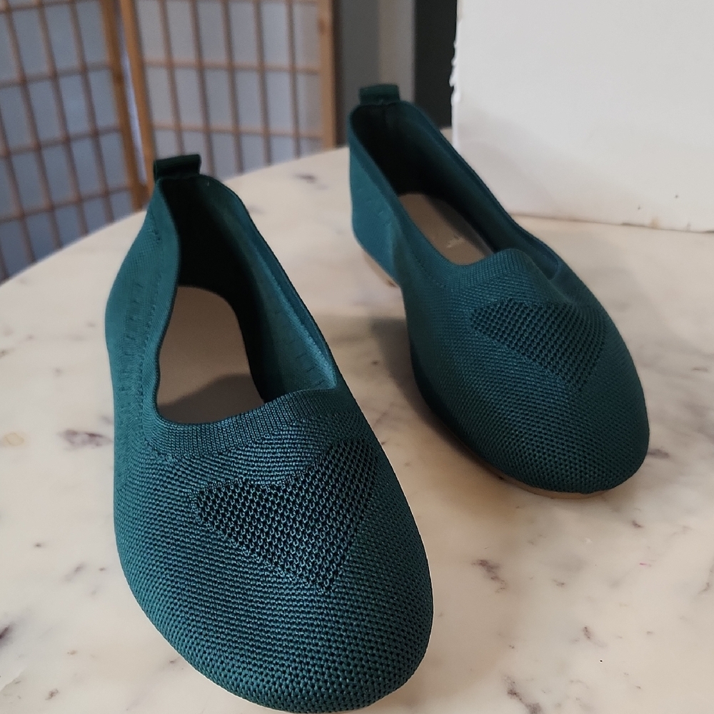 Teal Women's Flats Sz 41